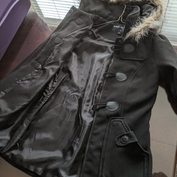 River Island Cashmilan toggle jacket XS-S - Picture 3 of 11
